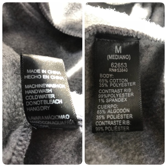 Ambiance Gray sweatshirt jacket size Medium - Picture 7 of 8